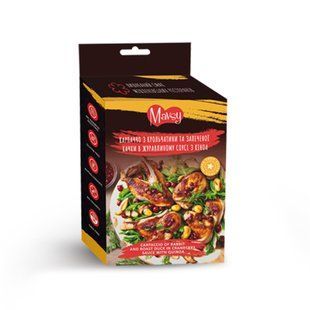 Ласощі Mavsy Refined Jerky для собак, карпаччо з крольчатини та запеченої качки в журавлиному соусі 100 г LSRM02 фото