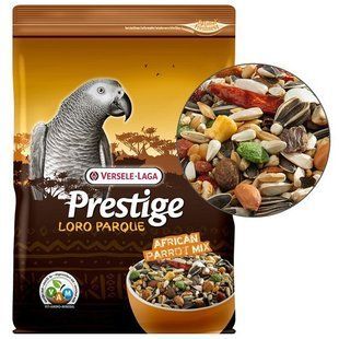 Сухой корм Versele-Laga Prestige Loro Parque African Parrot Mix для средних и крупных африканских попугаев 1 кг 222010 фото