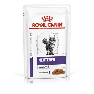 Вологий корм Royal Canin Neutered Balance для дорослих стерилізованих котів, схильних до зайвої ваги, шматочки в соусі 85 г 40880019 фото