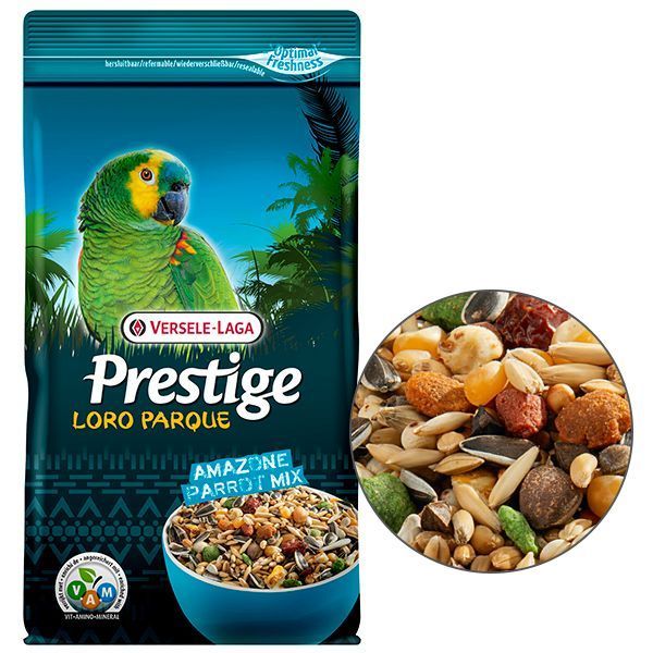 Сухий корм Versele-Laga Prestige Loro Parque Amazone Parrot Mix для південноамериканських середніх та великих папуг 1 кг 222089 фото