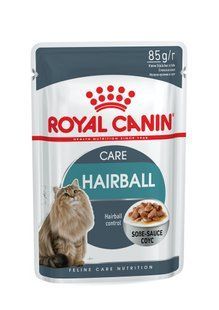 Вологий корм Royal Canin Hairball Care для дорослих котів, ефект виведення шерсті, шматочки в соусі 85 г 4158001 фото