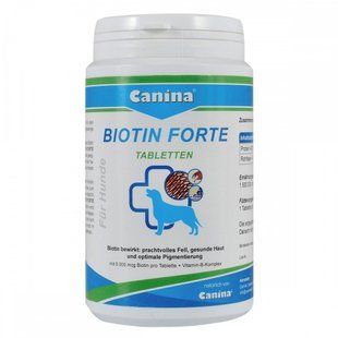 Вітамінний комплекс Canina Biotin Forte Tabletten для собак, для здорової шерсті 60 таблеток (200 г) 101108 AD фото