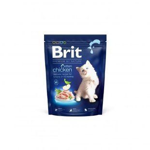 Сухой корм Brit Premium By Nature Kitten для котят от 1 до 12 месяцев, с курицей 300 г 171842 фото