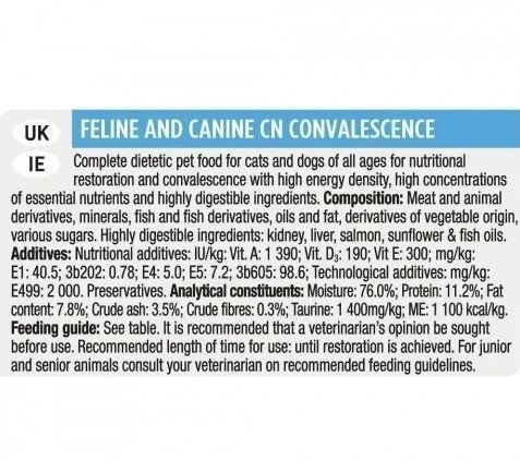 Вологий корм Purina Pro Plan Veterinary Diets CN Convalescence для котів та собак у період постреабілітації 195 г 182196 фото
