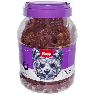 Лакомство Wanpy Duck Jerky для собак, вяленое филе утки 800 г DA-01H-Банка фото