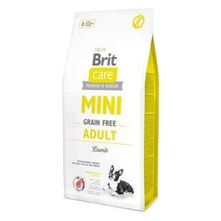 Сухий корм Brit Care Grain Free Mini Adult Lamb для дорослих собак малих порід, з ягням 7 кг 170772/0121 фото
