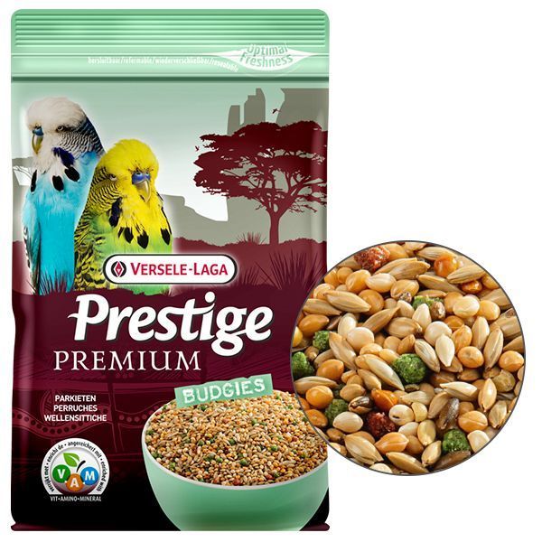 Сухий корм Versele-Laga Prestige Premium Вudgies для хвилястих папуг 800 г 216996 фото