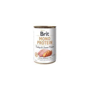 Влажный корм Brit Mono Protein Dog для взрослых собак, с индейкой и бататом 400 г 100837/100056/9759 фото