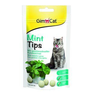 Витамизированное лакомство GimCat Mint Tips для взрослых котов, с кошачьей мятой 40 г G-418742 фото