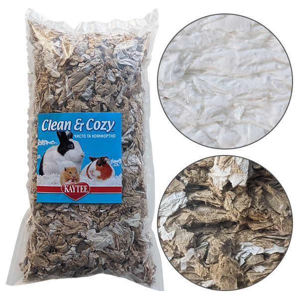 Подстилка Kaytee Clean&Cozy Natural/White для грызунов, целлюлоза 50 г 46012R фото
