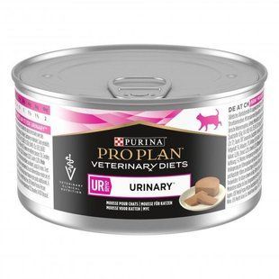 Вологий корм Pro Plan Veterinary Diets UR Urinary для котів при захворюваннях сечовивідних шляхів, індичка 195 г 182035 фото