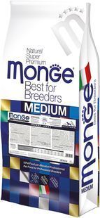 Сухий корм Monge Medium Adult для дорослих собак середніх порід, з куркою 15 кг 70006149 фото