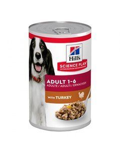Вологий корм Hill's Science Plan Canine Adult для дорослих собак, з індичкою 370 г 607097 фото