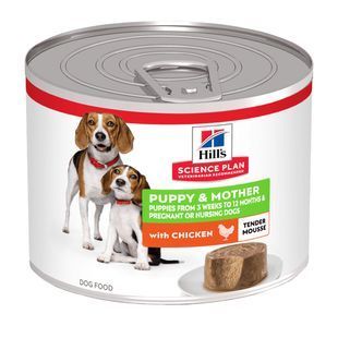 Вологий корм Hill's Science Plan Canine Puppy & Mother для цуценят та вагітних/лактуючих собак, з куркою 200 г 608333 фото