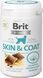 Витамины Brit Vitamins Skin and Coat для взрослых собак, здоровье кожи и шерсти, с лососем 150 г 112060 фото 1