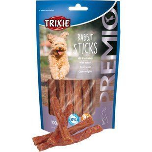 Лакомство Trixie Rabbit Sticks для взрослых собак, кролик 100 г 31709 фото