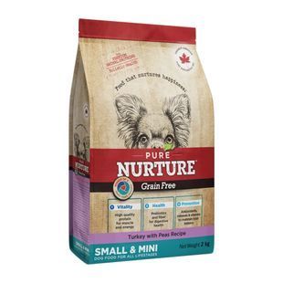 Сухой корм для собак малых и мини-пород Pure Nurture Grain Free беззерновой, с индейкой и горошком 2 кг 3028 фото