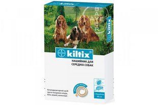 Нашийник Kiltix (Кілтікс) для собак середніх порід, від бліх та кліщів 48 см 17098 фото