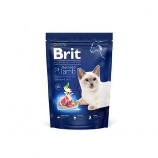 Сухий корм Brit Premium By Nature Cat Sterelised для дорослих стерилізованих котів, з ягням 800 г 171855 фото