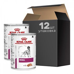 Вологий корм Royal Canin Renal для собак з захворюванням нирок 12х410 г 40200040_12 фото