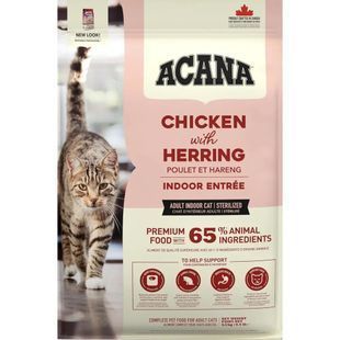 Сухий корм Acana Indoor Entree Cat для дорослих стерилізованих котів, що живуть у приміщенні, зі смаком курки та індички 4.5 кг a71451 фото