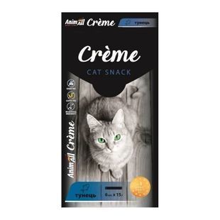 Лакомство AnimAll Сr&egrave;me для котов, со вкусом тунец 6&times;15 г 176404 фото