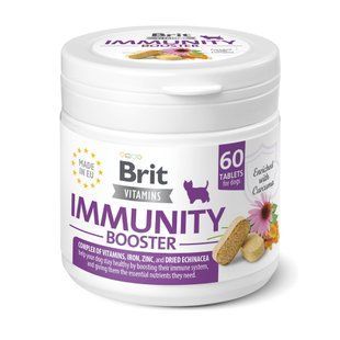 Вітаміни Brit Vitamins Immunity Booster для собак, підтримка імунітету 60 таблеток 112291 фото
