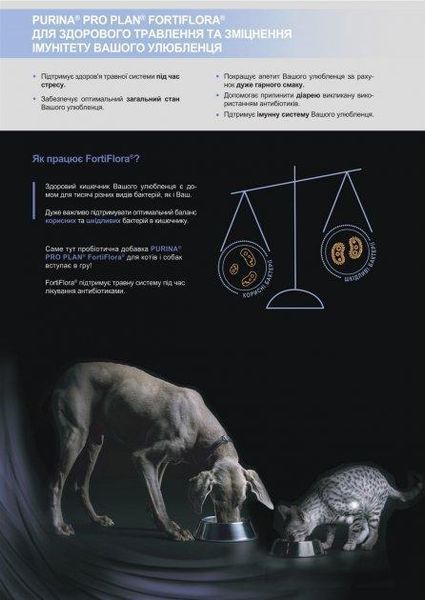 Пробиотик Purina Pro Plan FortiFlora для взрослых собак и щенков, для здорового пищеварения и укрепления иммунитета 7 г 12507701 фото